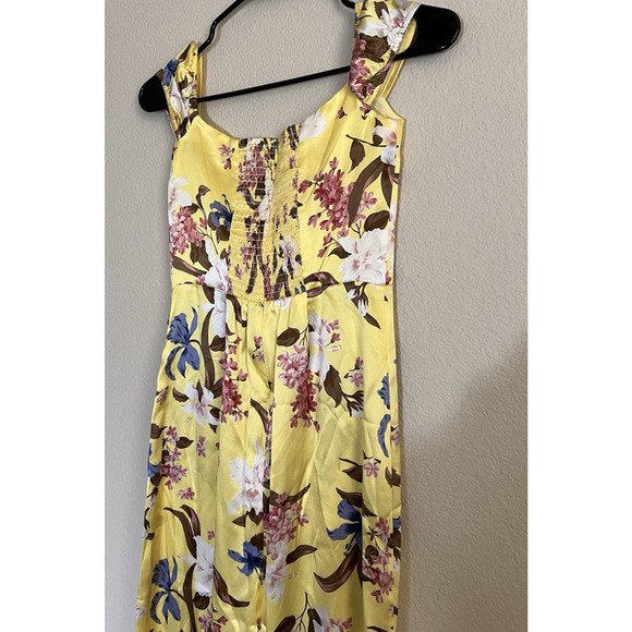 Reformation Genesis Floral Midi 100% Silk Dress Womens Size 0 NWT Spring Wedding - Picture 5 of 12